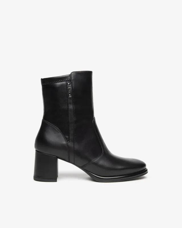 NeroGiardini botine damă piele toc bloc 60 mm