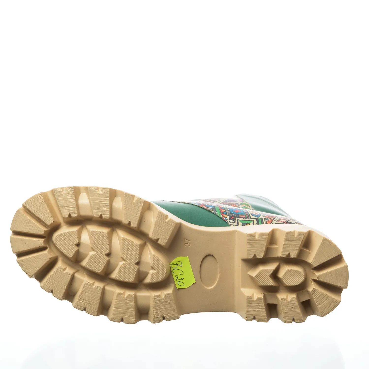 Catinca Shoes BC20 VBT bocanci dama piele naturala verde traditional