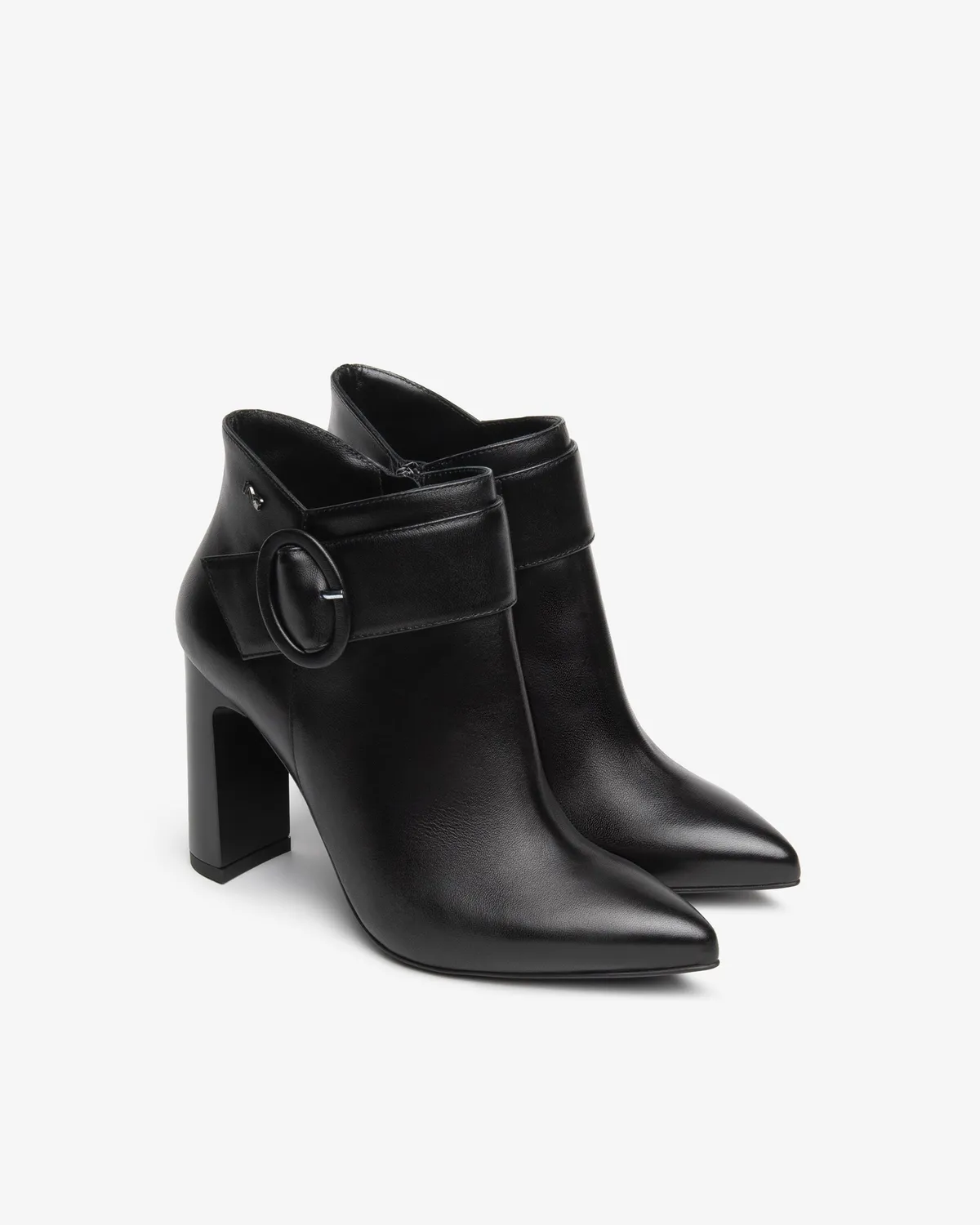 NeroGiardini botine damă piele toc 95mm cu cataramă