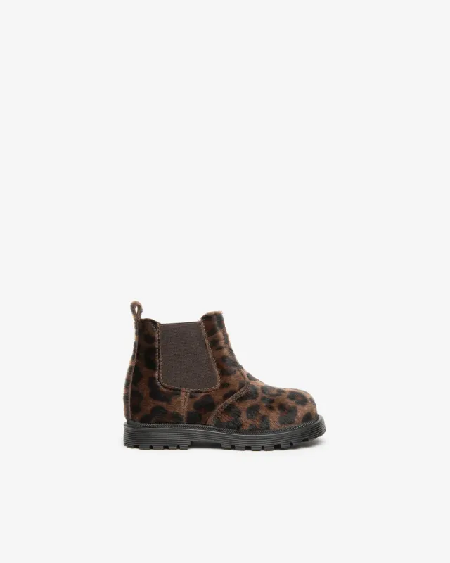 NeroGiardini botine Chelsea fete animal print fermoar