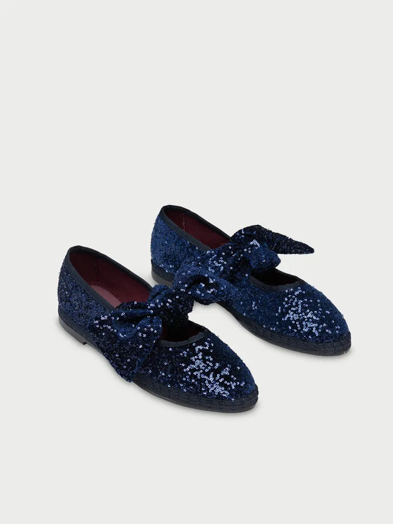 Flagelus Lyra Glint papuci bleumarin paiete