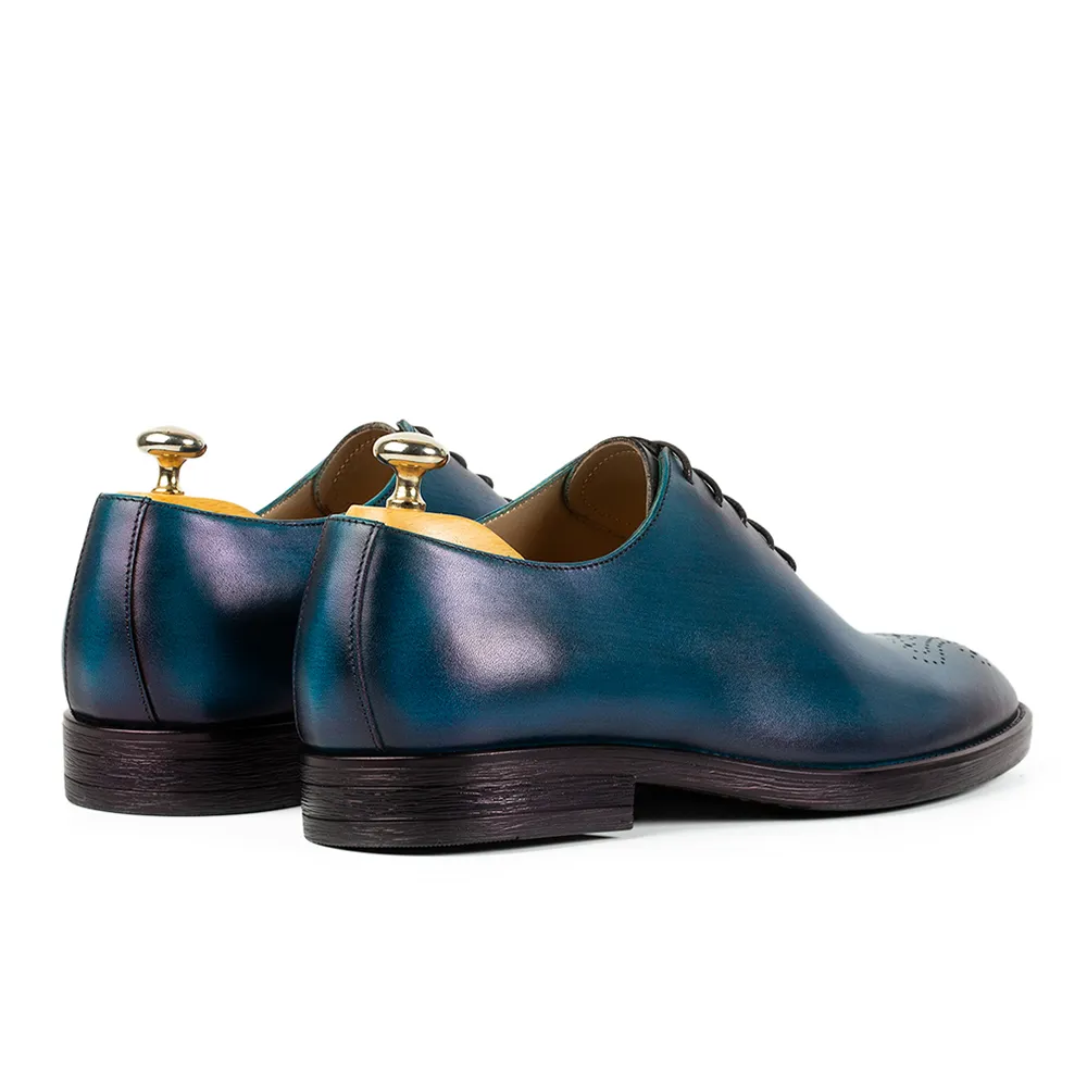 Lucas Shoes Elegant 900 pantofi turcoaz pictati