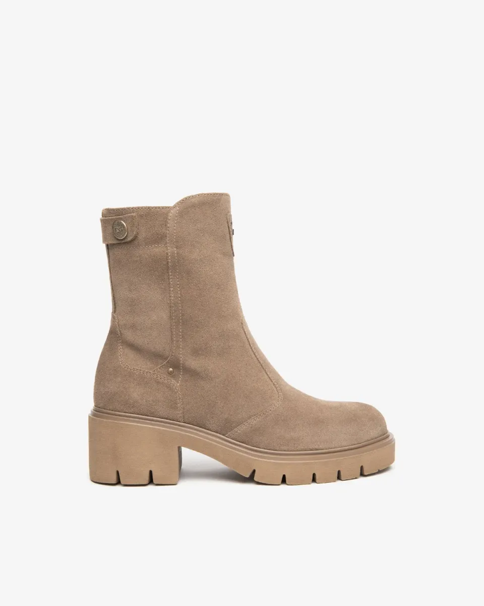 NeroGiardini botine dama piele intoarsa toc 60 mm