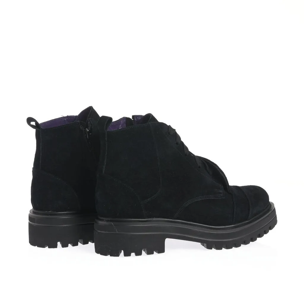Ana Urbana Shoes Corina ghete negre platforma joasă