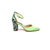 Catinca Shoes D14 VPV sandale piele vernil pictura verde