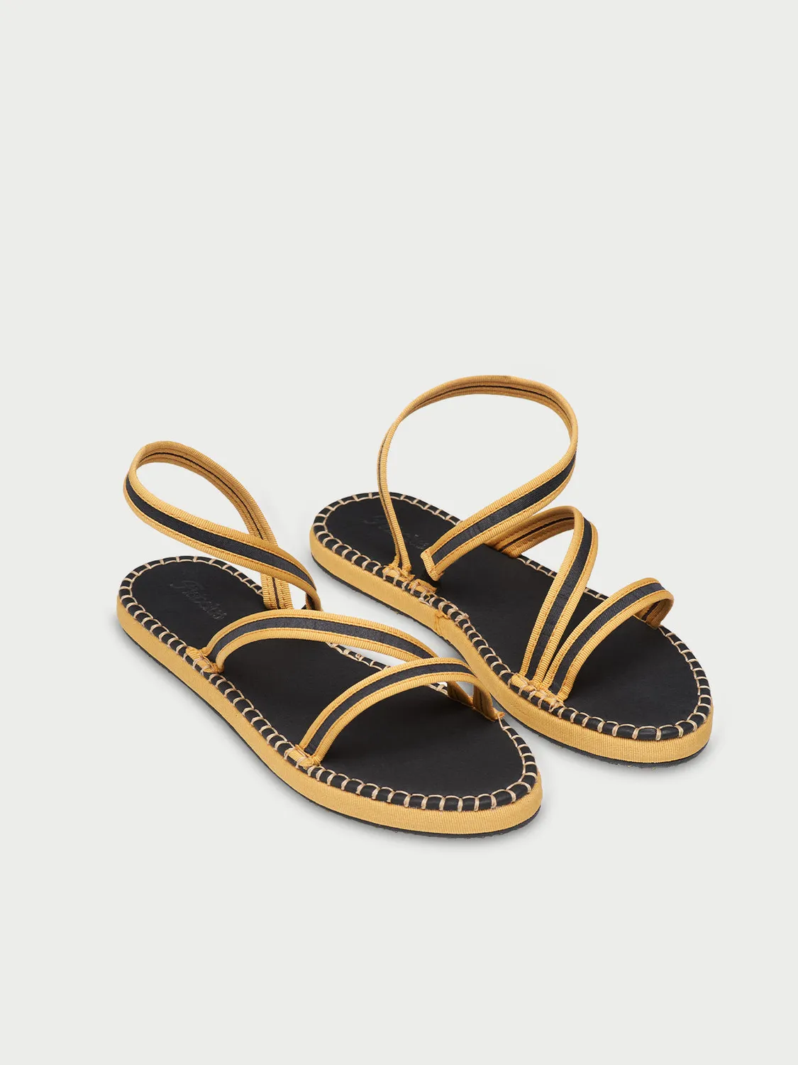 Flagelus Daisy Sandal Black sandale flatform negru 2 cm