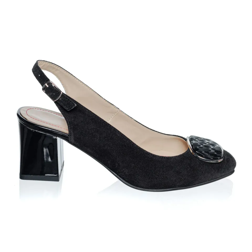 Catinca Shoes D38 NA3D sandale damă antilopă negru