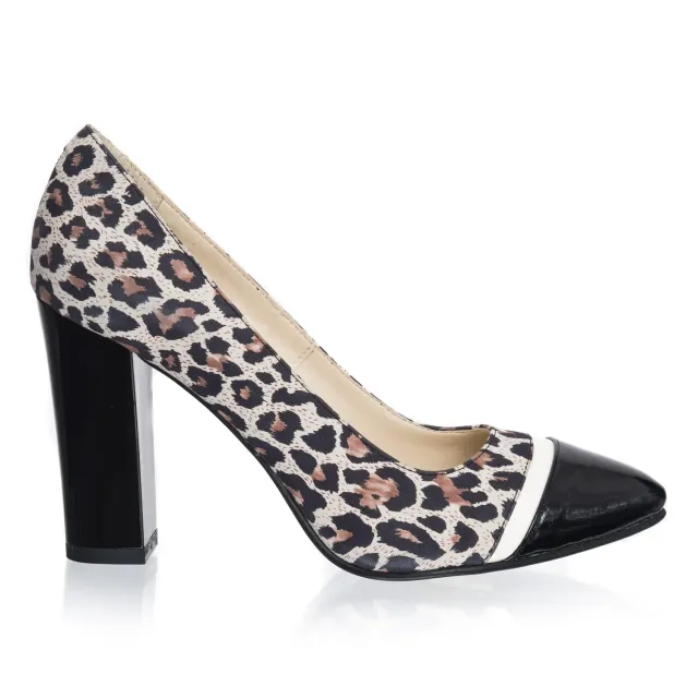 Catinca Shoes 2696 LNLA pantofi piele leopard