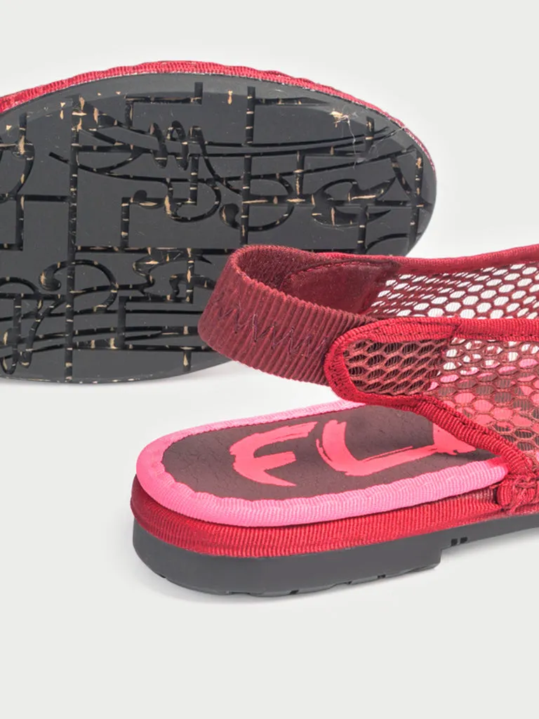 Flagelus Narnia pantofi plasa grenat banda elastica
