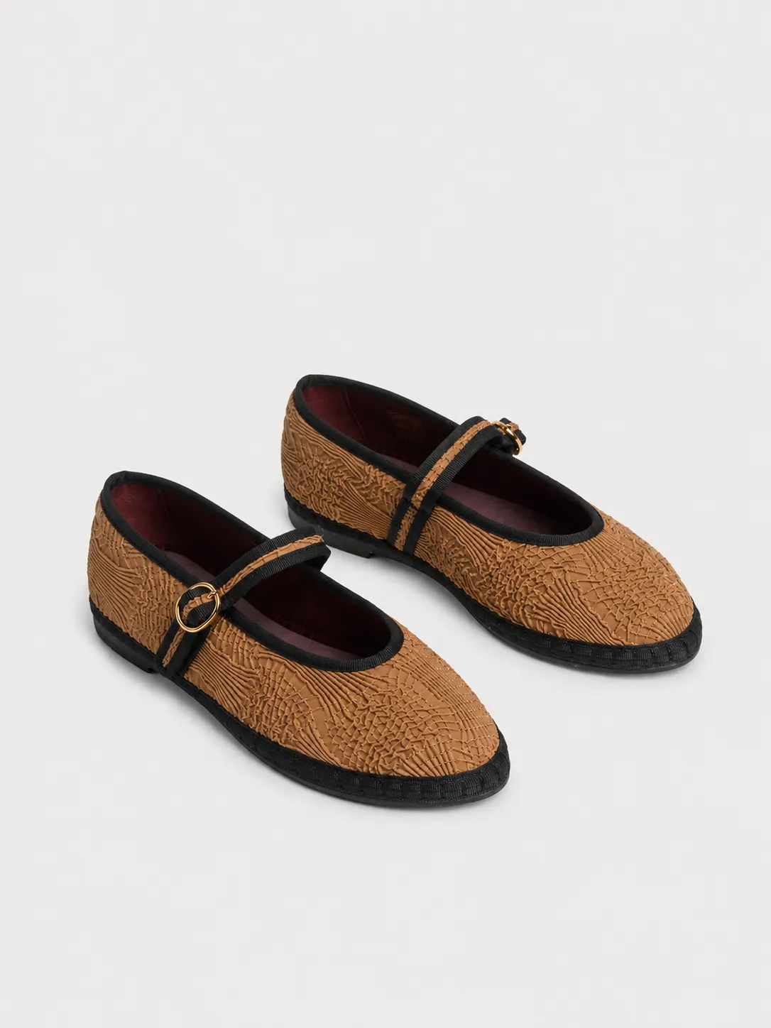 Flagelus Pierre Cuir Brown balerini maro piele