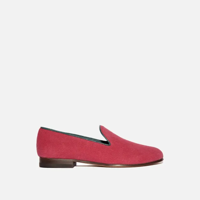 Cecilia Bringheli Positano Raspberry slippers bumbac zmeura