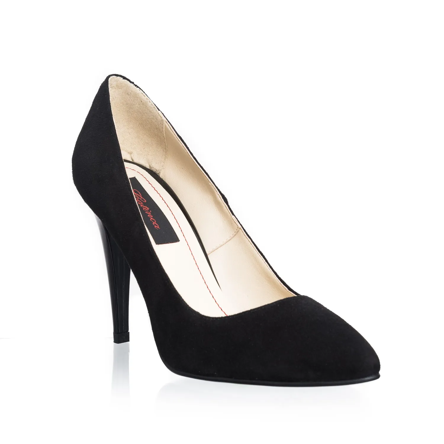 Catinca Shoes 2691 NA pantofi stiletto piele naturala negru