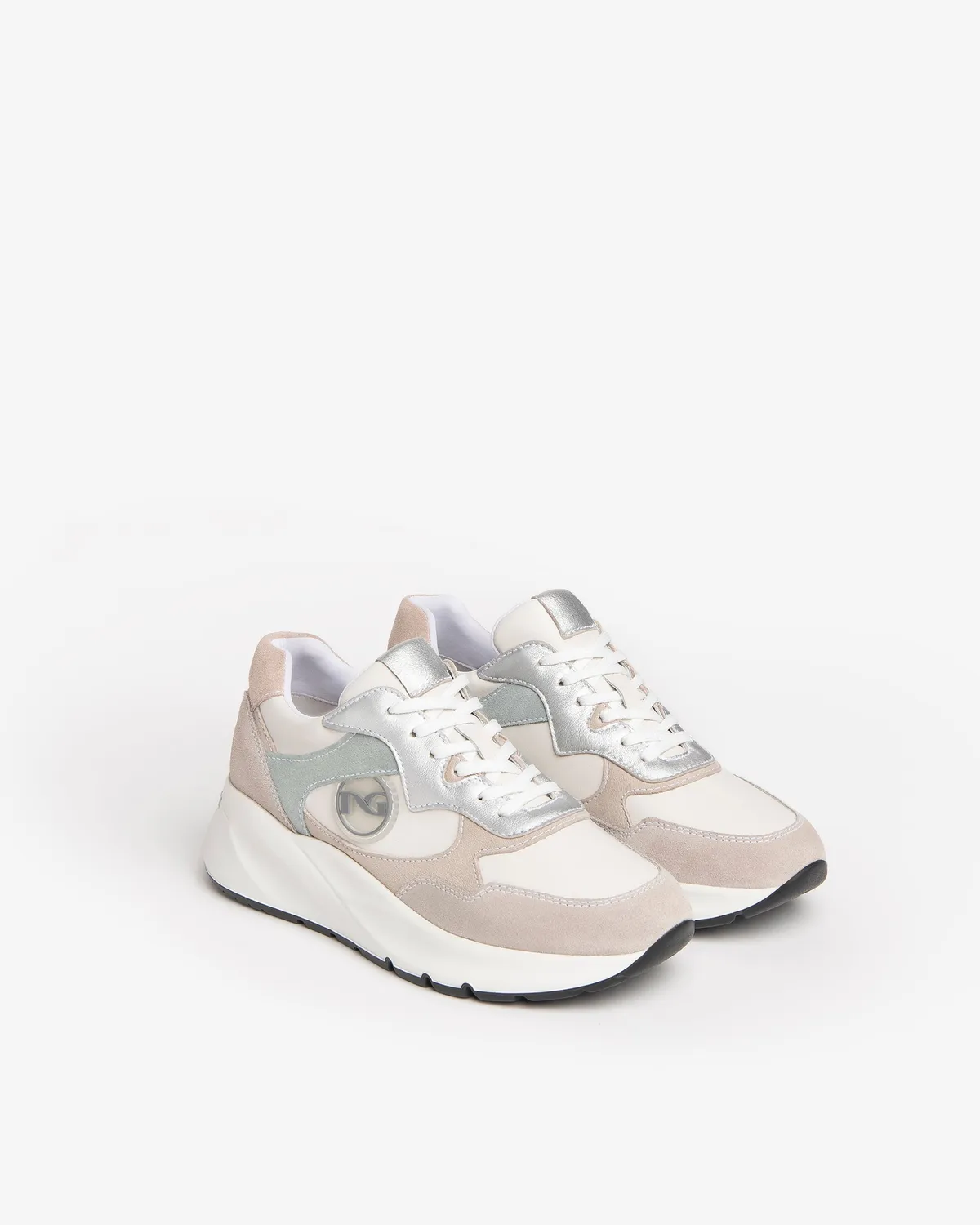NeroGiardini sneakers piele și piele întoarsă damă DryGo