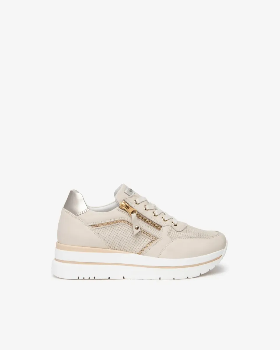 NeroGiardini Sneakers damă piele și piele întoarsă