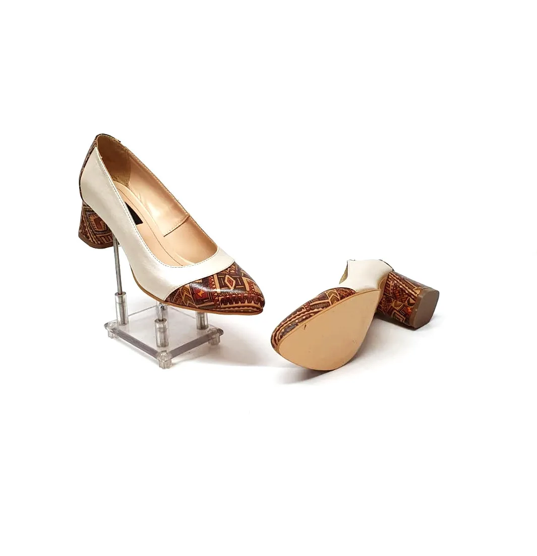 Catinca Shoes A5 BSTM pantofi piele bej maro