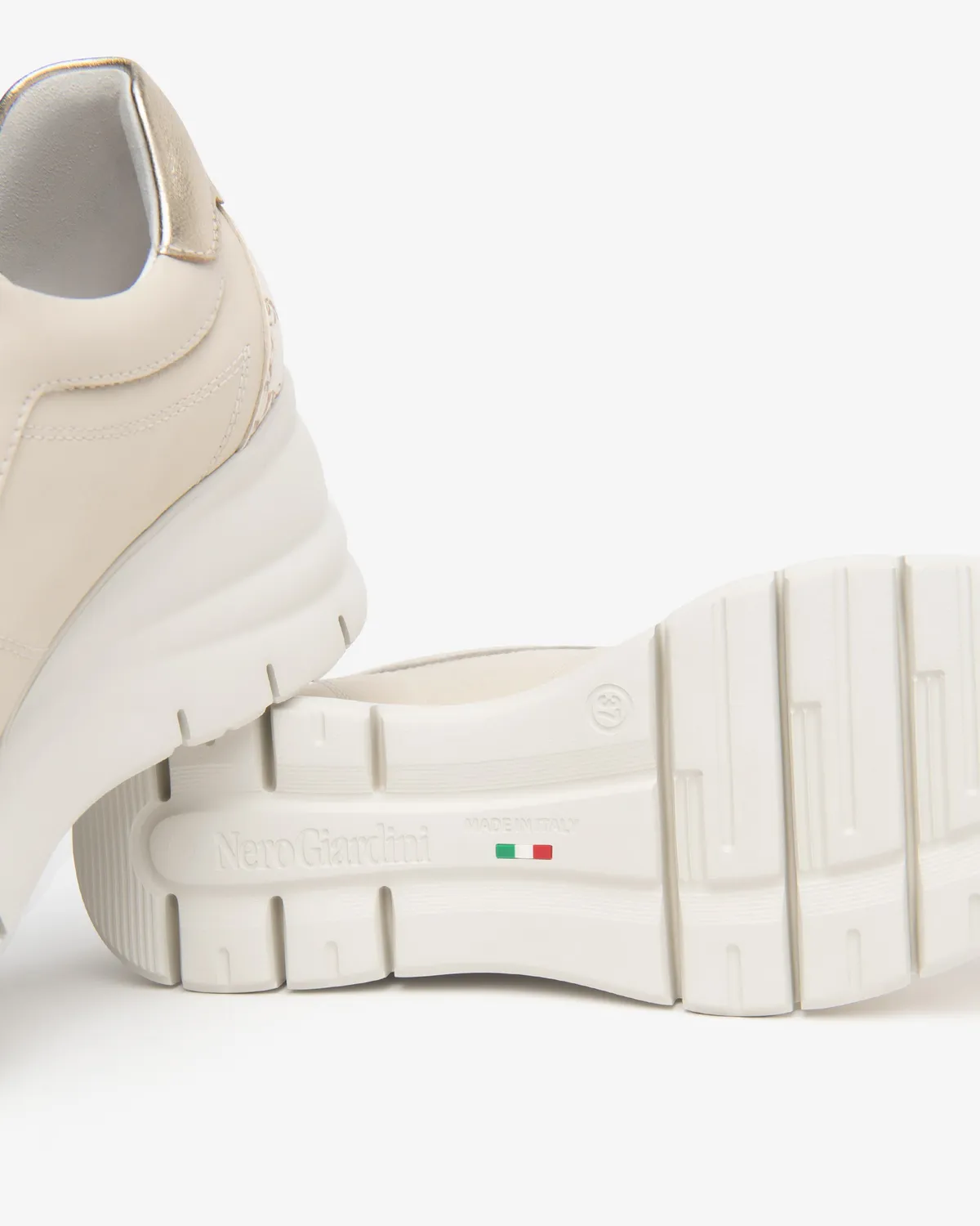 Sneakers dama NeroGiardini piele tesatura Memory