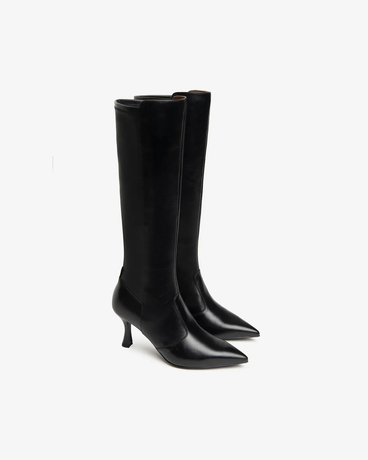 NeroGiardini cizme dama piele toc 75 mm cu fermoar