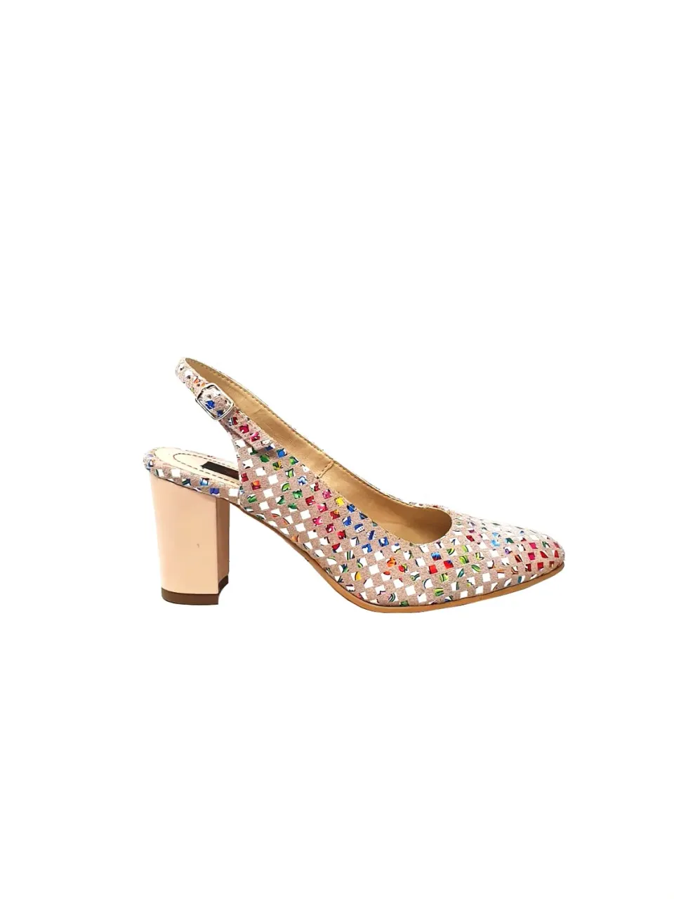 Catinca Shoes V7 PM sandale dama multicolore piele naturala