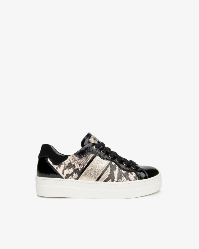 NeroGiardini sneakers dama piele print piton 3,5 cm