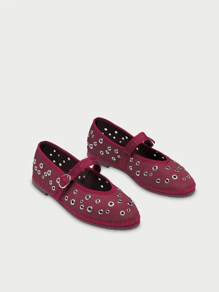 Flagelus Ophelia Garnet balerini matase visiniu