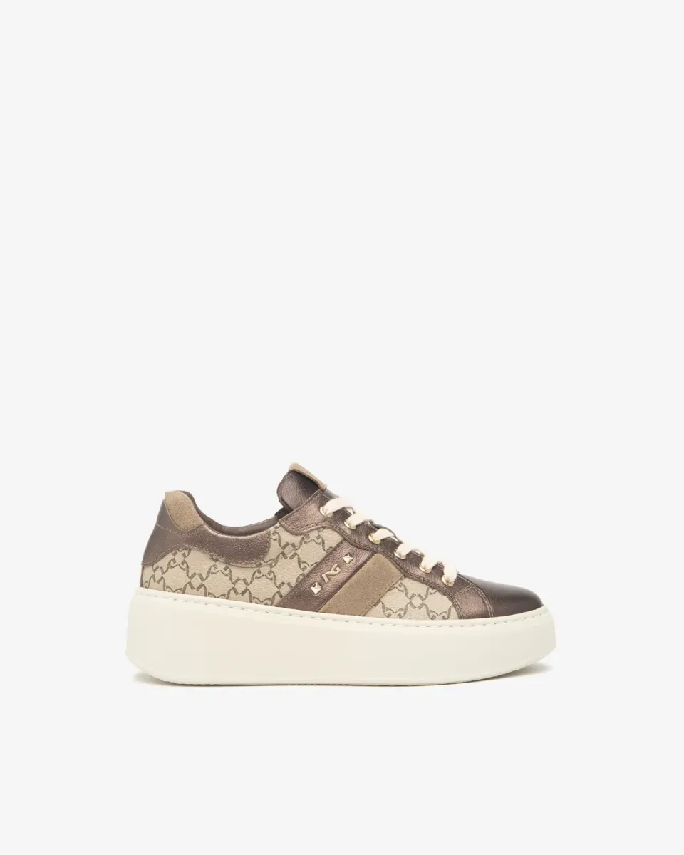 NeroGiardini sneakers dama piele tehnic intoarsa iarna