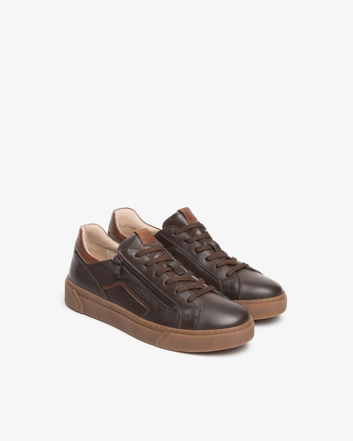 NeroGiardini sneakers barbati piele naturala cu fermoar