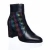 Catinca Shoes GX32 NBT ghete dama piele negru tesatura