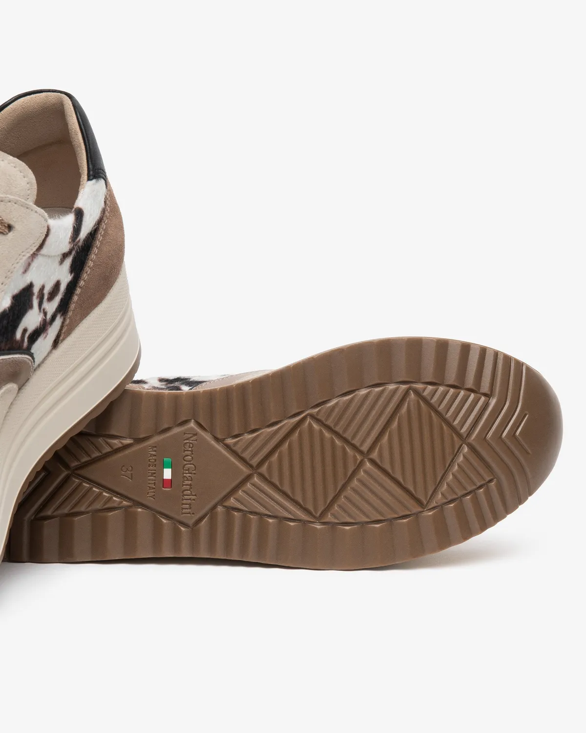 NeroGiardini sneakers dama piele velur platforma 45 mm