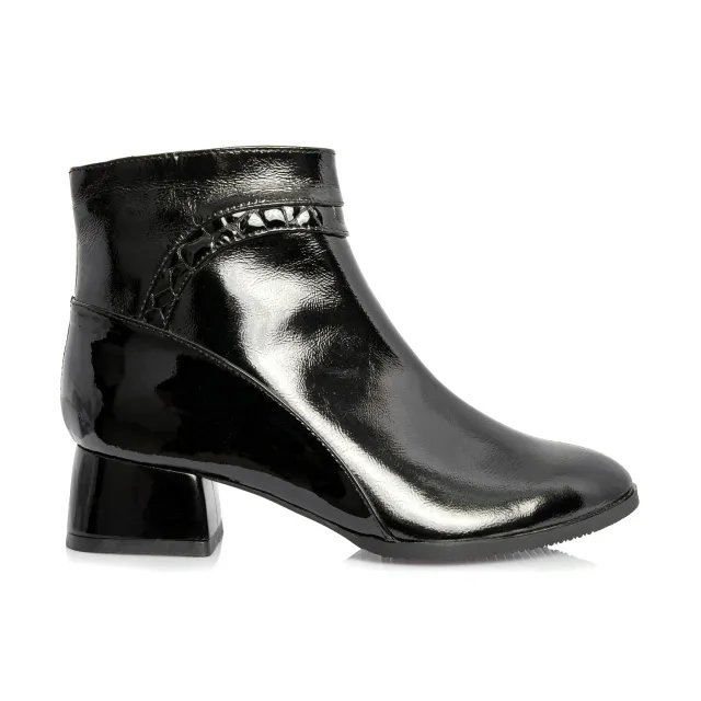 Catinca Shoes GX55 NL ghete dama piele negru lac