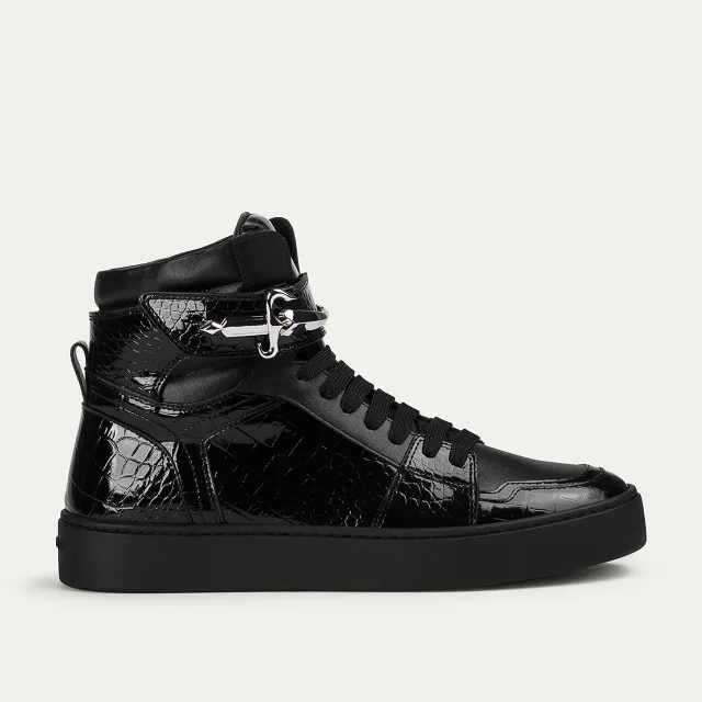 Cesare Paciotti Daggerbit Croc sneakers high-top negri