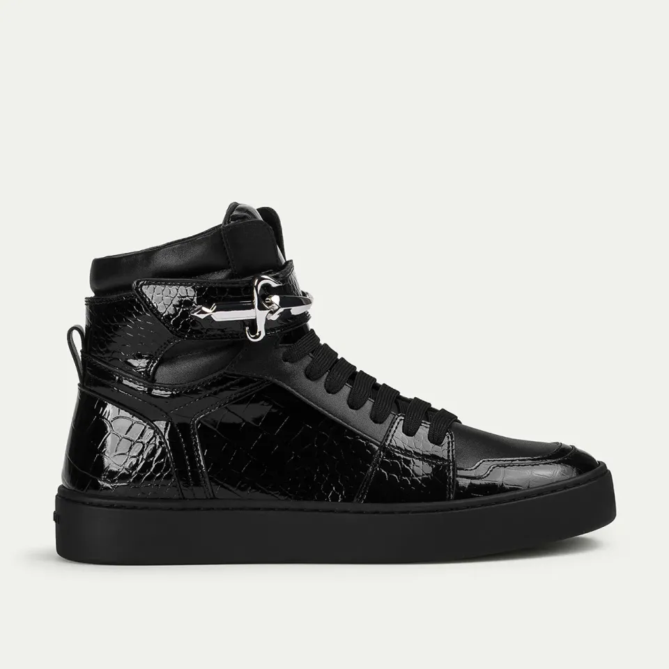 Cesare Paciotti Daggerbit Croc sneakers high-top negri