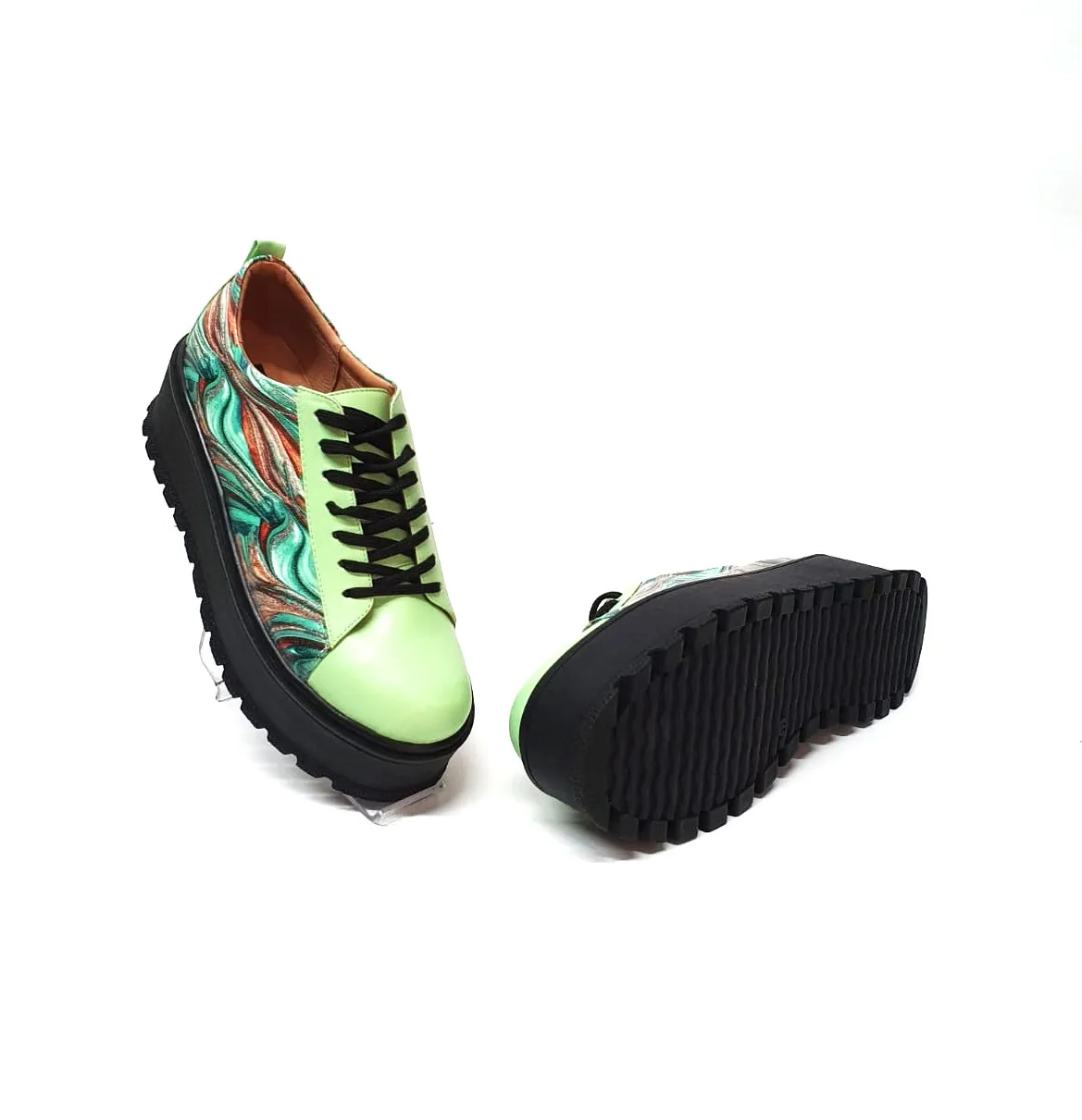 Catinca Shoes X3 VEPV pantofi dama piele vernil pictura