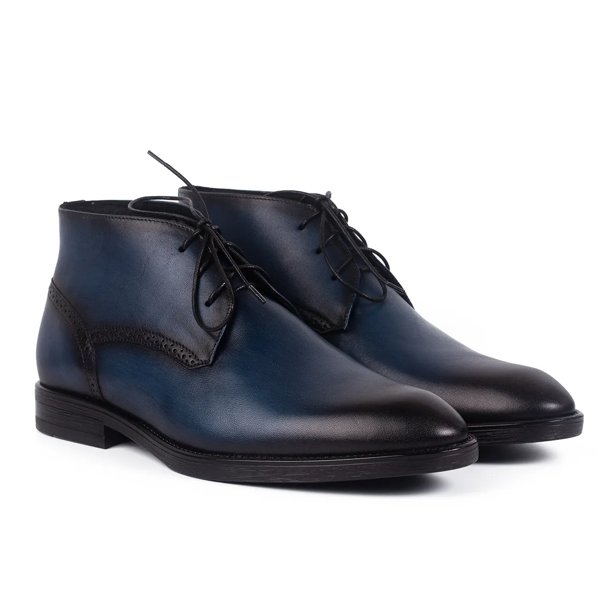 Lucas Shoes Ghete 851 ghete albastre piele iarna