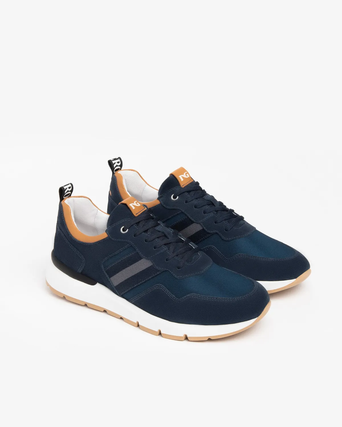 NeroGiardini sneakers piele întoarsă bărbați vară