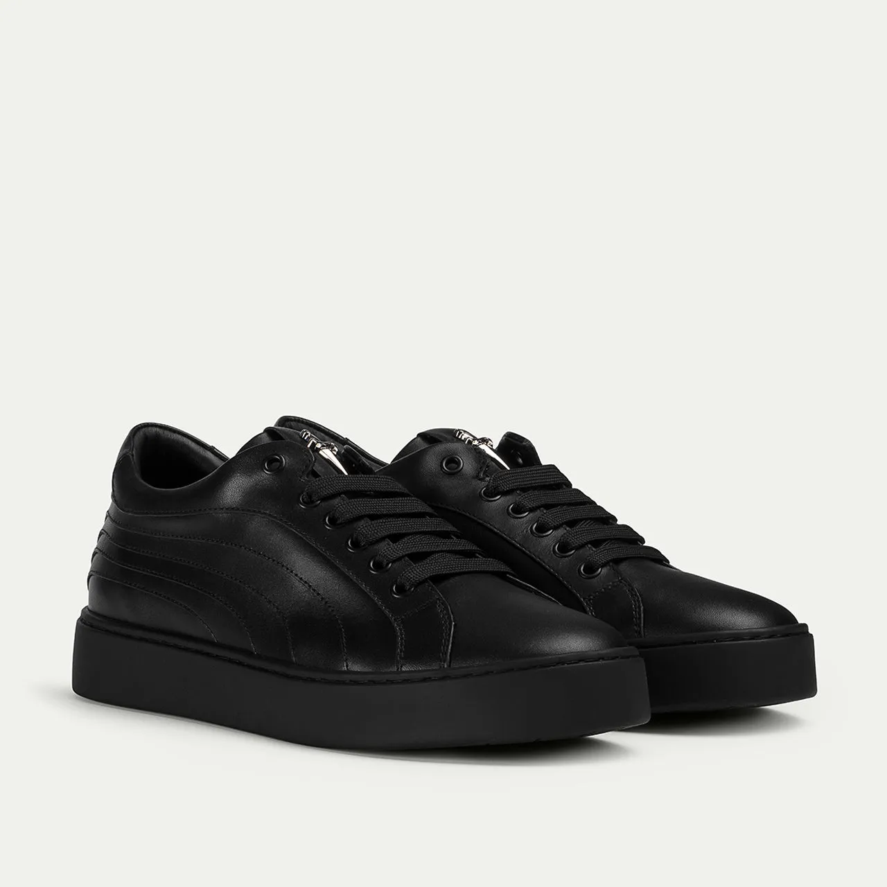 Cesare Paciotti Linea Derby sneakers negri piele naturală