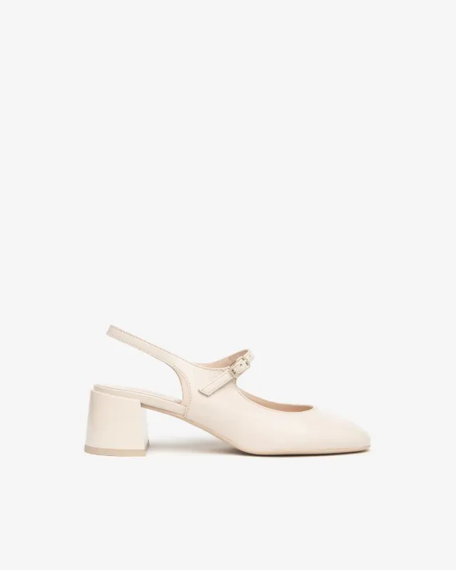 NeroGiardini Pantofi Slingback Piele Damă Vară