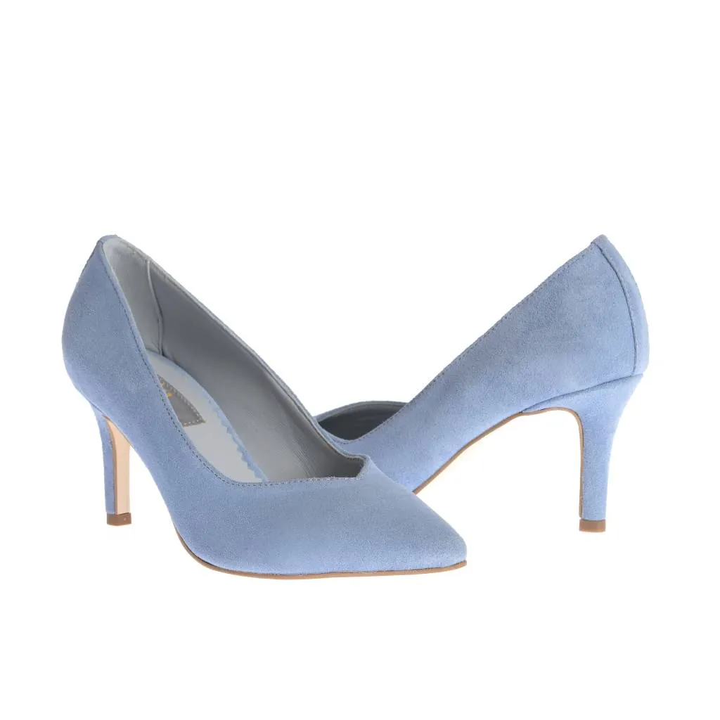 Ana Urbana Shoes Austin pantofi albaștri toc 6,5 cm