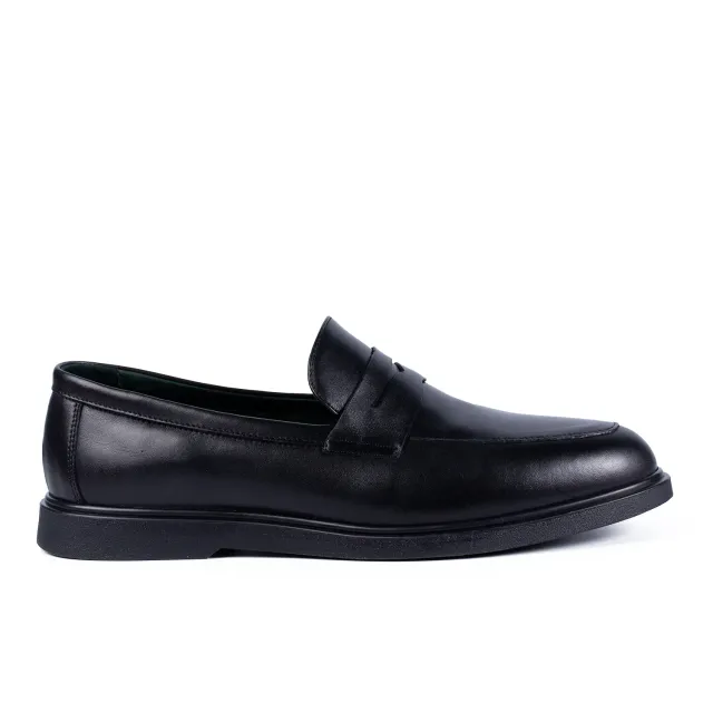 Lucas Shoes Ezra mocasini barbati negru piele naturala