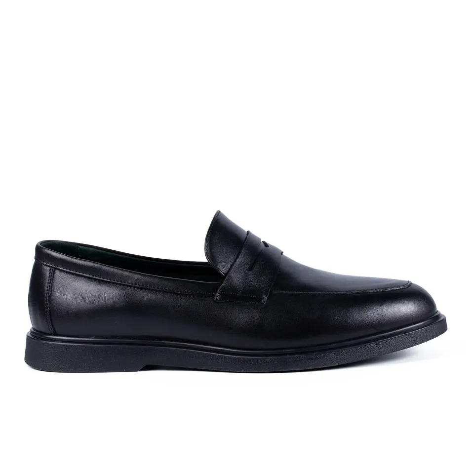 Lucas Shoes Ezra mocasini barbati negru piele naturala