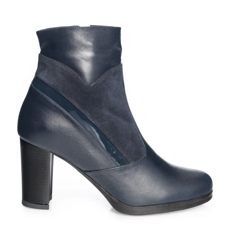 Catinca Shoes GX26 BBA ghete dama albastru piele