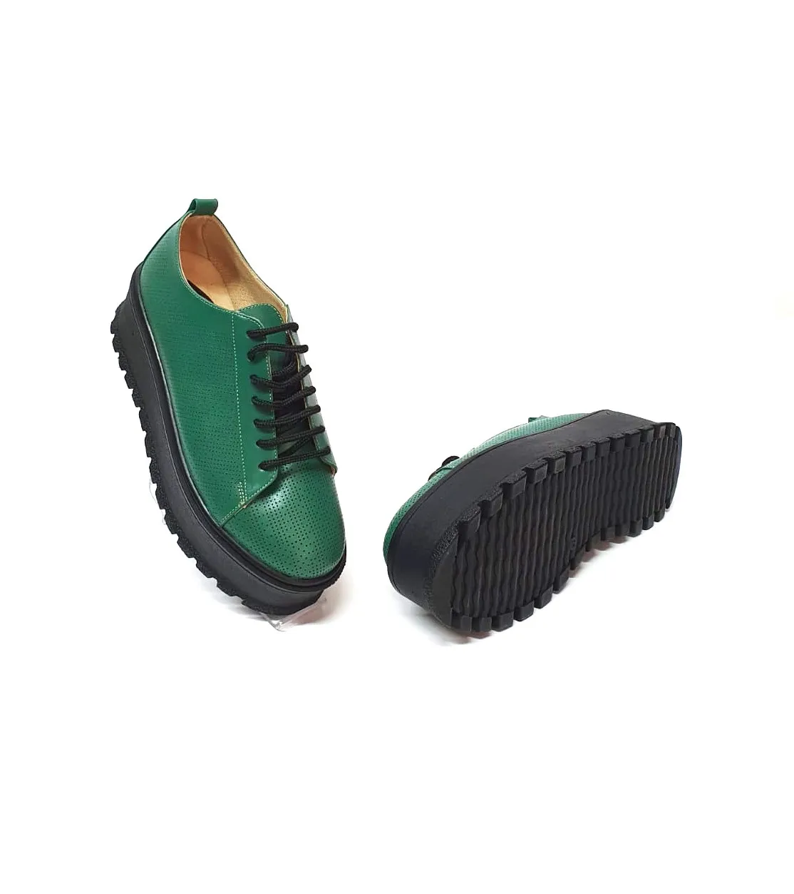 Catinca Shoes X3 VB pantofi piele naturala verde box