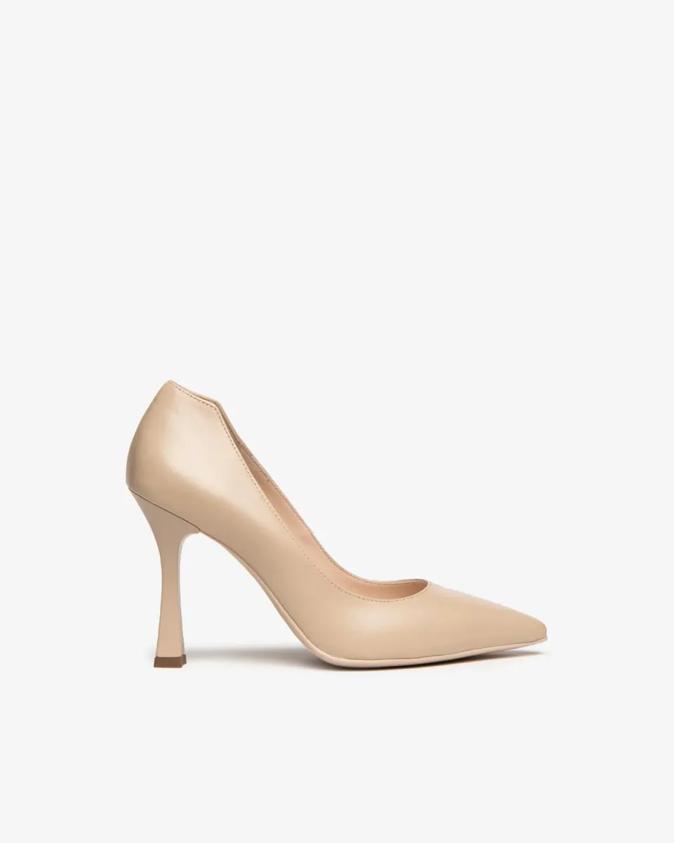 NeroGiardini pantofi cu toc piele naturala dama eleganti