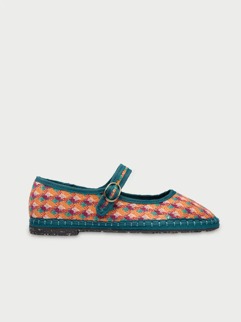 Flagelus Psychodelic Mary Jane Blue pantofi rafie
