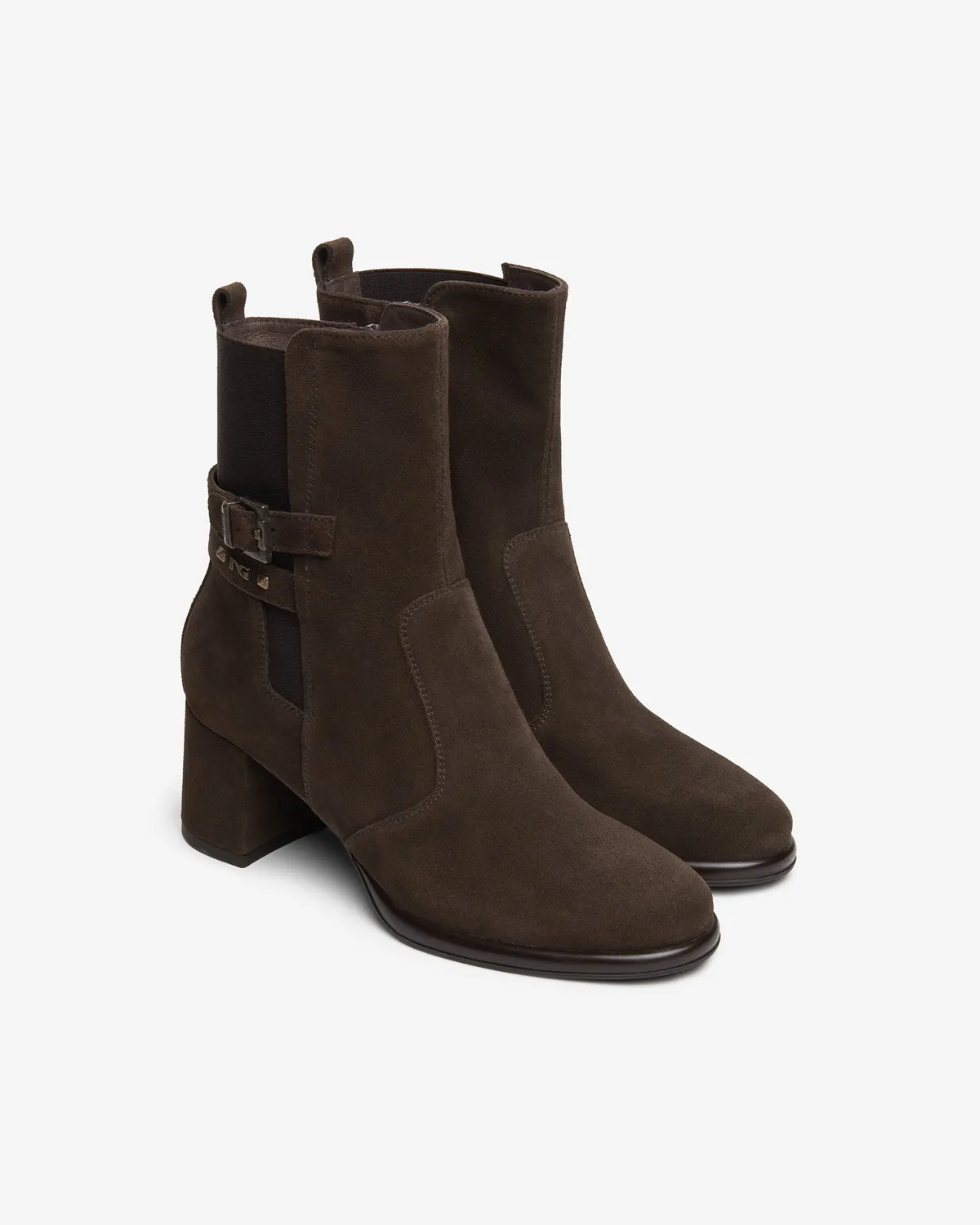 NeroGiardini botine dama piele intoarsa toc 60 mm