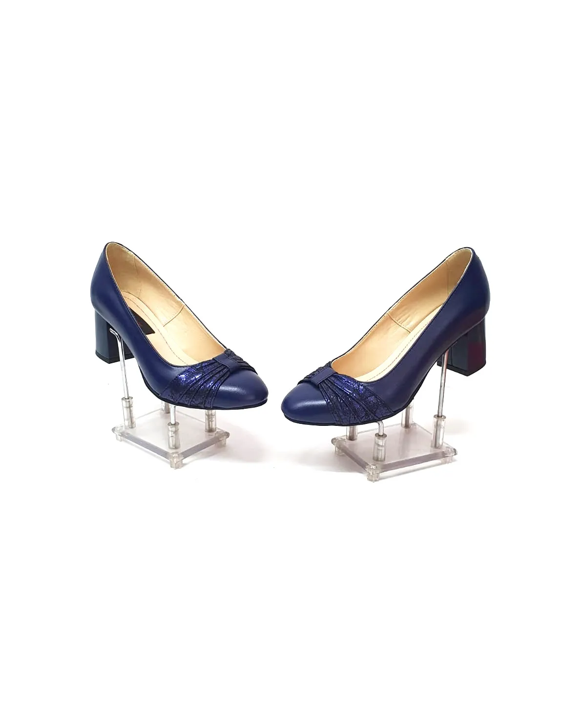 Catinca Shoes A13 BS pantofi dama bleumarin straveziu