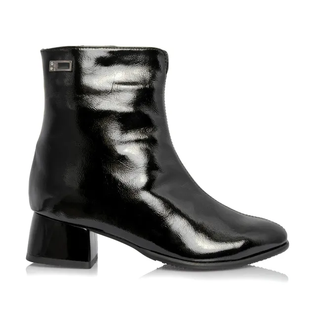 Catinca Shoes G77 NL ghete damă piele negru lac