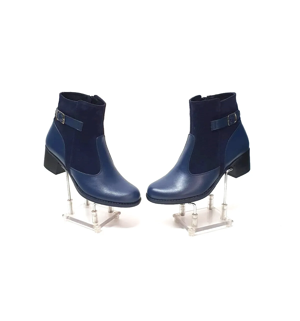 Catinca Shoes GX52 BBA ghete piele naturala blue box