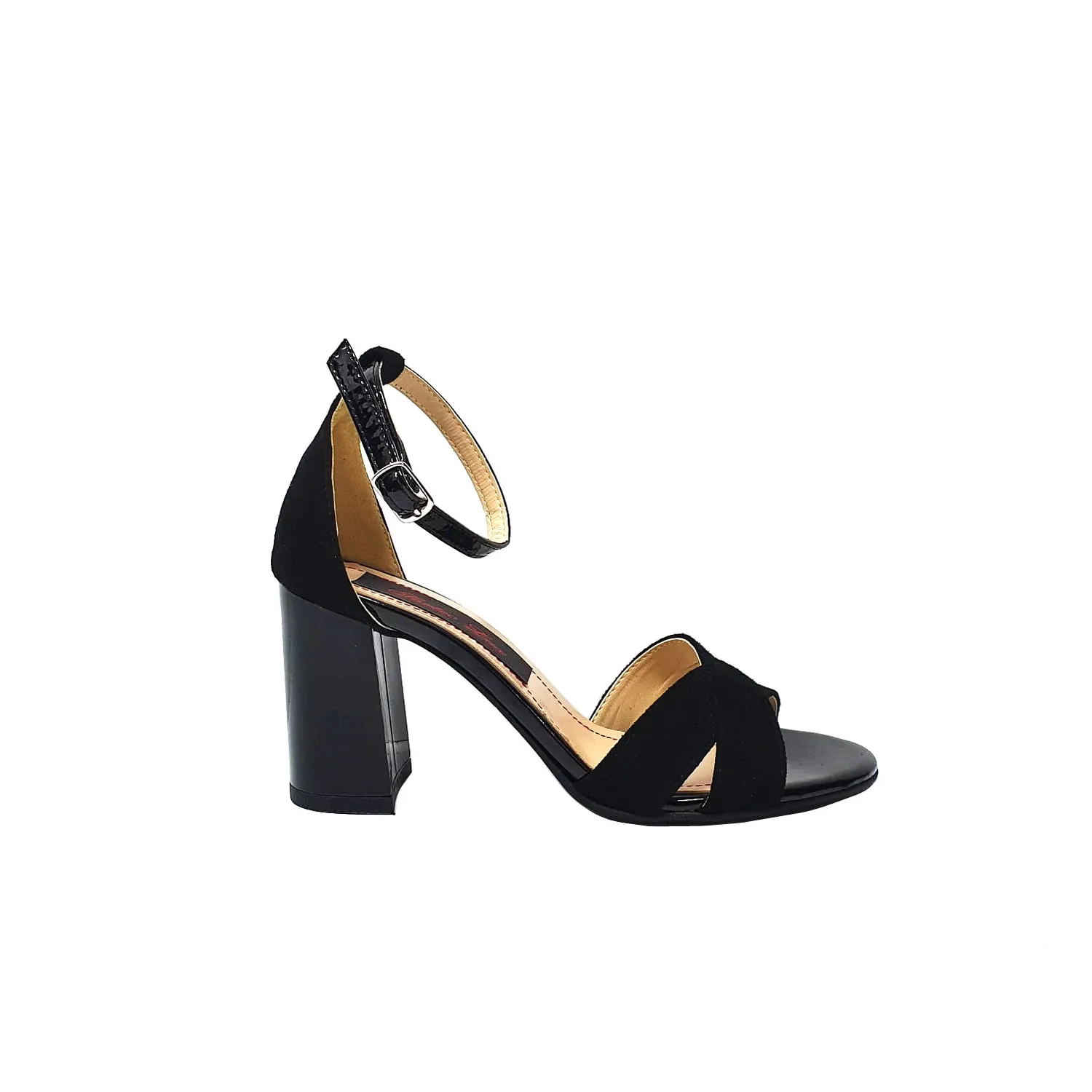 Catinca Shoes S4 NA sandale damă piele negru antilopă
