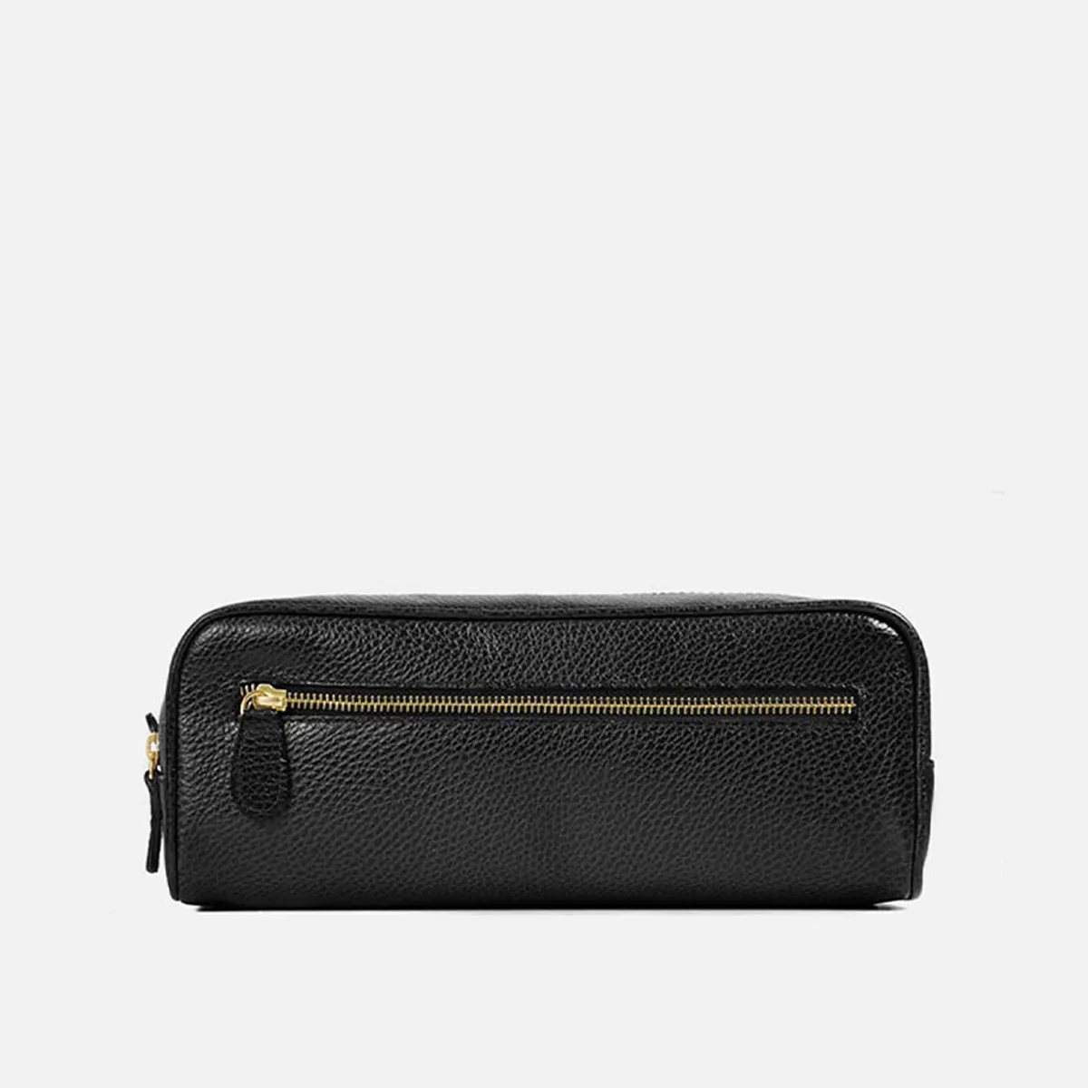 Cecilia Bringheli Laguna trusa cosmetica neagra piele naturala