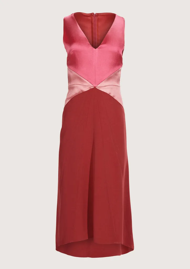 Flagelus Tennis Pink Dress rochie midi roz vascoza